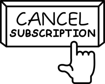 Cancel Subscription Fast Load Design Asset vector