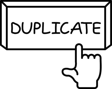 duplicar estilizado visual simbólico representación vector