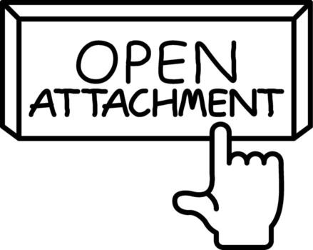 Open Attachment User Interface Graphic Asset vector