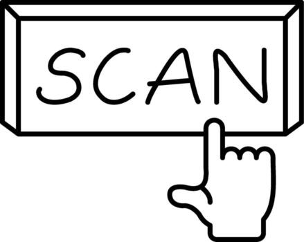 Scan UI Visual Cue Graphic vector