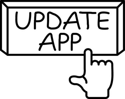 Update App Creative Design Element vector