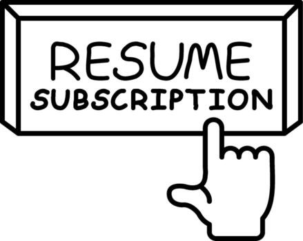 currículum suscripción característica realce marca diseño vector