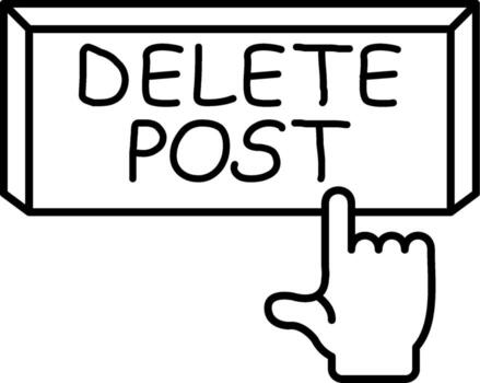 Delete Post Dynamic Design Feature Layout vector