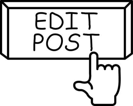 editar enviar utilidad enfocado forma elemento vector