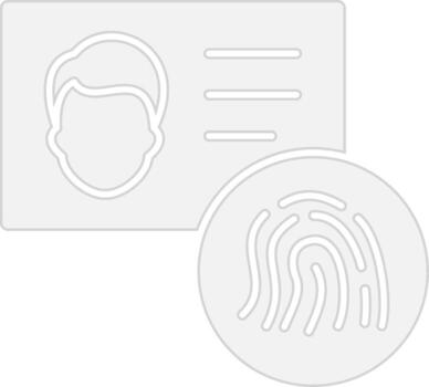 Identification Simplified Line Mark vector