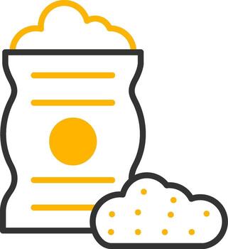 Heavy Bulk Material Handling Line Two Color vector