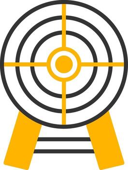 Sharp Throwing Dart Line Two Color vector