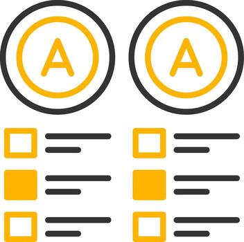 Duplicate Graph Element Line Two Color vector