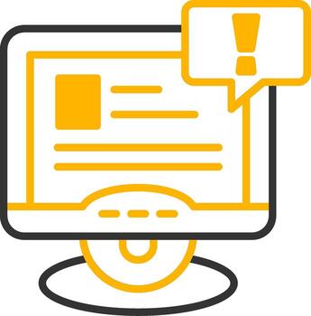 Website Information Page Line Two Color vector