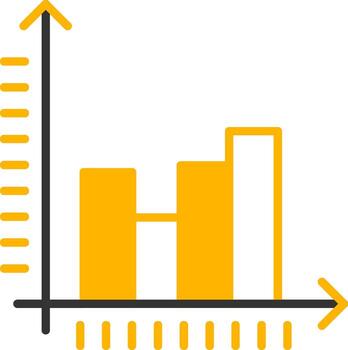 Standard Data Graph Line Two Color vector