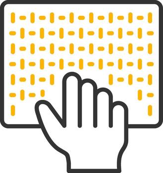 Surface Texture Feel Symbol Line Two Color vector