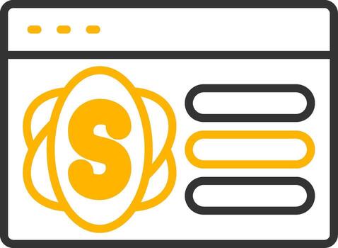 Semantic Web Technology Line Two Color vector