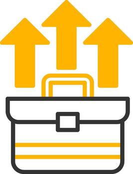 Merit Based Promotion Line Two Color vector