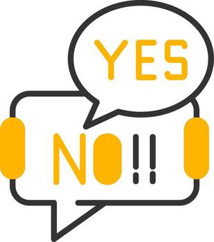 Happy Speech Bubble Line Two Color vector