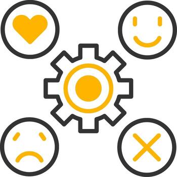 Technical Specification Checklist Icon Line Two Color vector