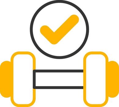 Exercise For Health Line Two Color vector