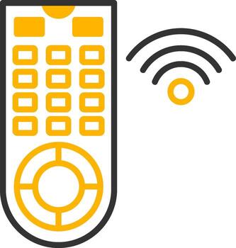 Wireless Remote Control Line Two Color vector