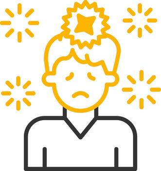 Explosion Blast Effect Line Two Color vector