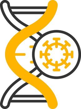 Virus Pathogen Structure Line Two Color vector