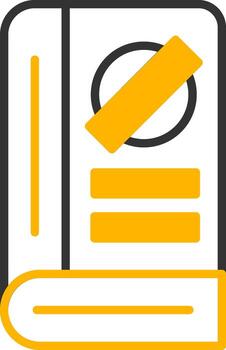 Astronomy Science Book Line Two Color vector