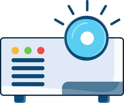 proyector para presentación vector