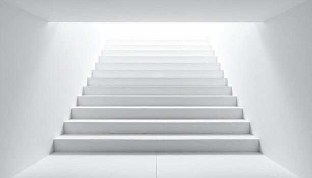 Minimal staircase underside repeating ribs central blank wallpaper background representing architectural detail suitable for modern clean design photo