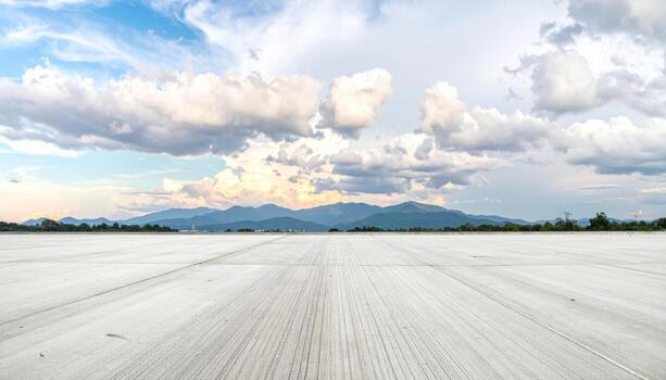 Board formed concrete wall with faint grain wide banner zone wallpaper background representing architectural material detail suitable for modern minimal design photo