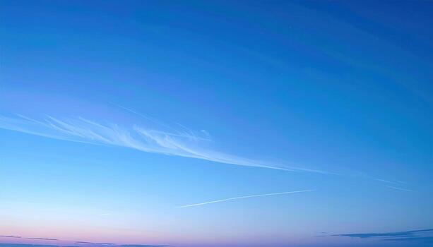 Blue hour sky with faint gegenschein glow ultra clean gradient wallpaper background representing celestial twilight mood suitable for serene atmospheric design photo