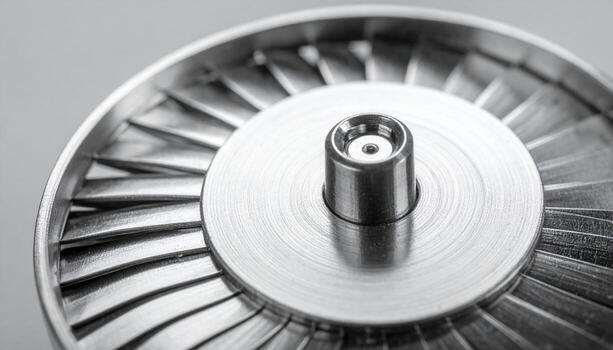 Thread pitch gauge leaves fanned open satin steel uncluttered backdrop representing measurement tool detail suitable for industrial product and editorial design photo