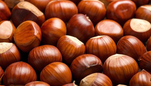 Split chestnut paling finished smooth pale brown uncluttered background representing rustic fence material suitable for garden product and editorial design photo