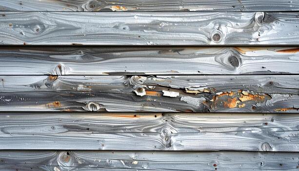 Weathered cedar clapboard with silver patina soft texture open band wallpaper background representing wooden facade surface suitable for clean architectural design photo
