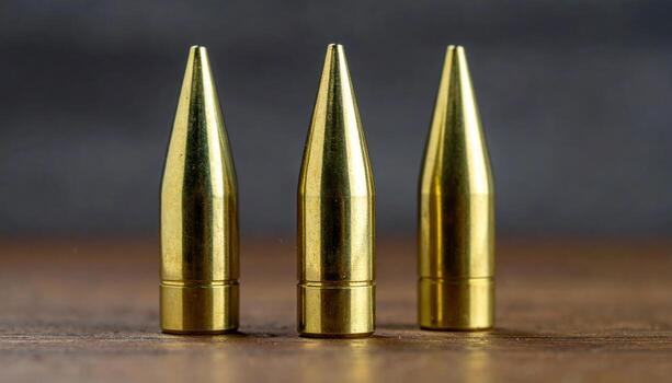 Wood burning pen tip set with three brass tips aligned clean studio macro scene with neutral background and ample copy space for craft education and product mockup photo