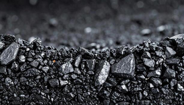 Clean asphalt micro aggregate in overcast light soft charcoal field with upper copy zone neutral texture background for road and construction themes photo
