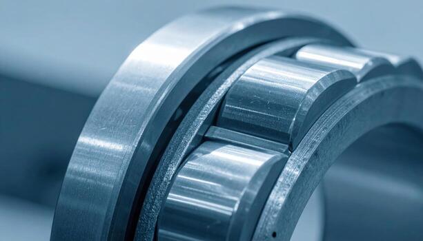 macro leva seguidor rodillo demostración aguja Llevando borde neutral acero tono limpiar técnico antecedentes con Copiar espacio para catalogar modelo y Ingenieria diseño foto