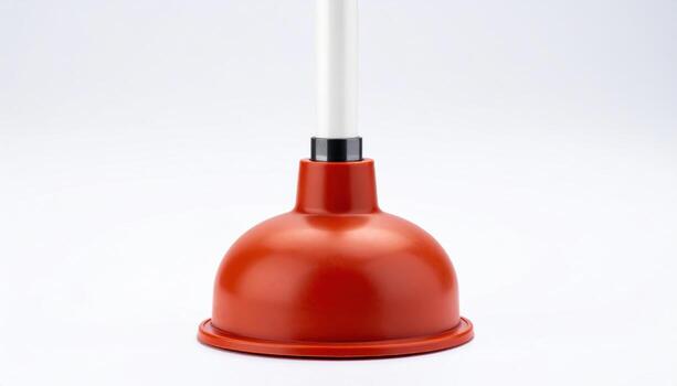 Macro spring plunger with nylon tip extended minimal composition neutral studio background with clean copy space for catalog template and engineering layout photo