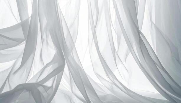 Faint moire through translucent scrim cool grey palette with centered copy space high end fashion backdrop feel photo