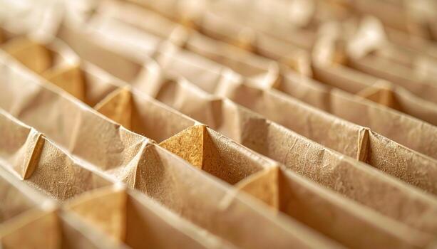 Padded mailer dimples matte kraft right side copy space representing postal packaging texture suitable for branding ecommerce and background design photo