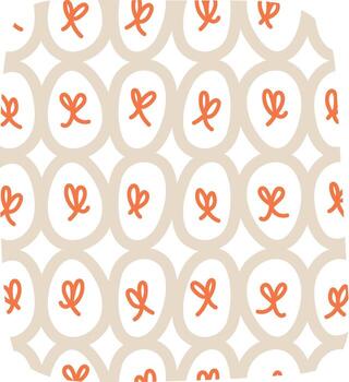 Abstract Pattern with Oval Shapes vector