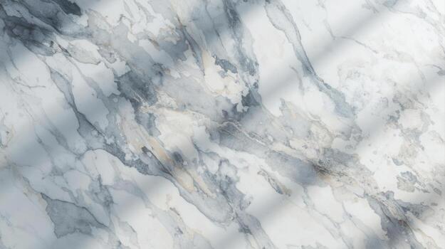 The delicate gray and white marble pattern creates a sophisticated and artistic background with softly diffused light adding depth and dimension to the stone surface. photo