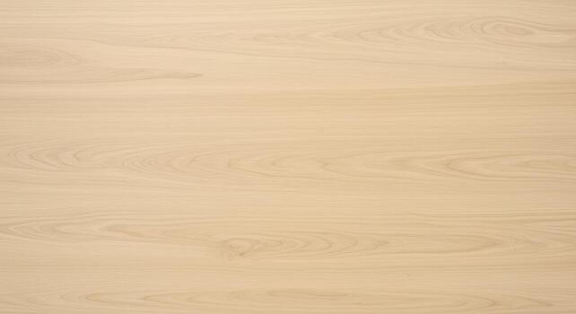 A light tan wooden surface displays subtle grain patterns and a smooth texture, creating a natural and organic background with a clean and minimalist aesthetic. photo