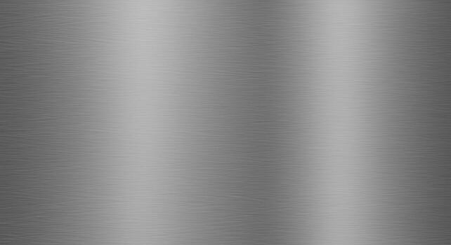 A brushed metallic background with subtle vertical grain textures displays a smooth, reflective surface perfect for industrial design and modern aesthetic use cases. photo