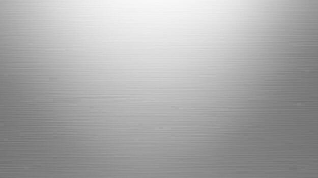 Subtle horizontal brushed metal texture in a gradient from dark gray to light silver with a bright white spot for product display highlighting at the top center. photo