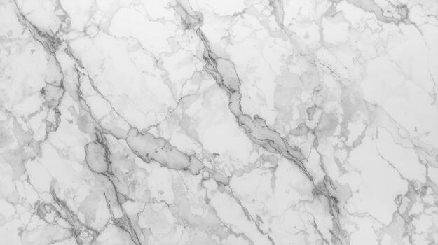 Elegant white marble texture shows intricate veins and patterns creating a sophisticated, timeless surface perfect for backgrounds and designs with unique beauty. photo
