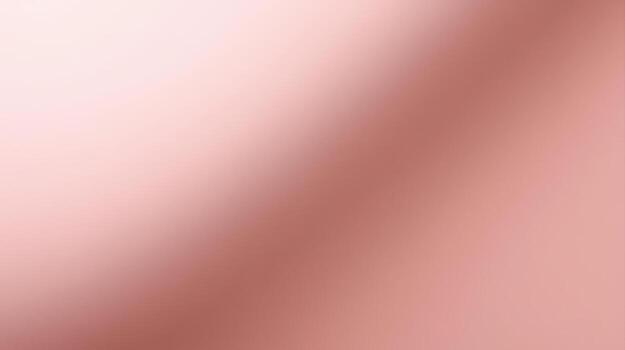 Subtle rose gold gradient background displaying a soft, metallic surface with diffused lighting creating a smooth, elegant, and modern abstract design element. photo