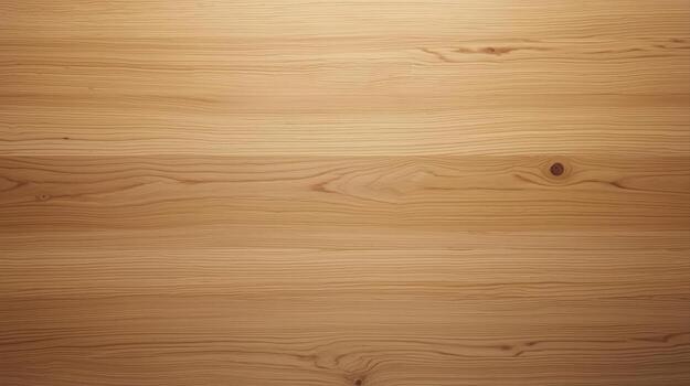 Natural brown wooden surface showing wood grain patterns with light tan highlights, revealing a smooth, textured, and organic background for design purposes. photo