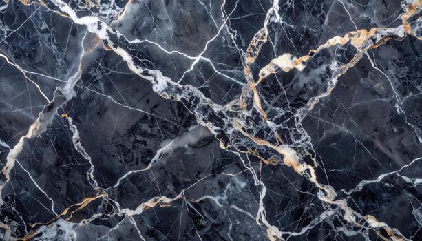 The dark marble background presents an intriguing pattern with its contrasting white veins and subtle gold accents creating a luxurious and captivating aesthetic. photo