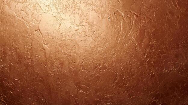 Warm bronze colored stucco texture showcases an imperfect aged wall surface with a glossy polished effect, offe visual depth and artistic flair to surfaces. photo
