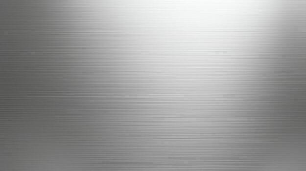 Subtle light reflects across a brushed metal surface, creating a cool, industrial texture perfect for backgrounds or design elements for technology themes. photo
