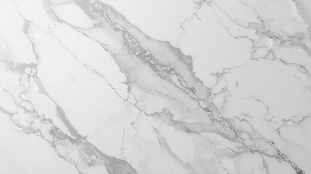 An elegant close up presents a swirling, abstract pattern of gray veining across a pristine, light marble surface creating a sophisticated, luxurious background. photo