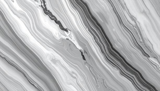 An elegant fluid texture featu flowing marble pattern in shades of grey, creating an abstract and sophisticated backdrop for graphic design and artistic projects. photo